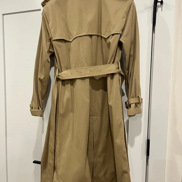 Polo by Ralph Lauren Double-Breasted Beige Twill Trench Coat - Picture 8 of 9